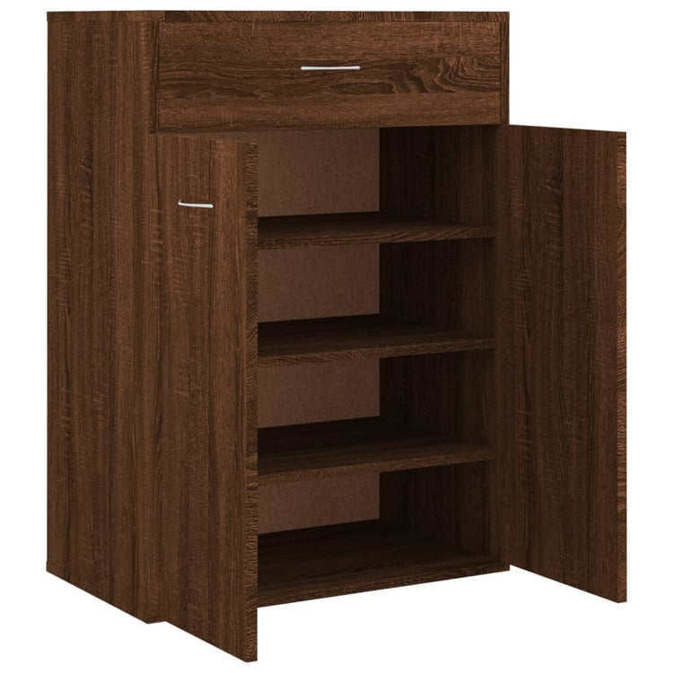 Armoire à chaussures Vidaxl 60x35x84 cm Couleur de chêne brun coupé