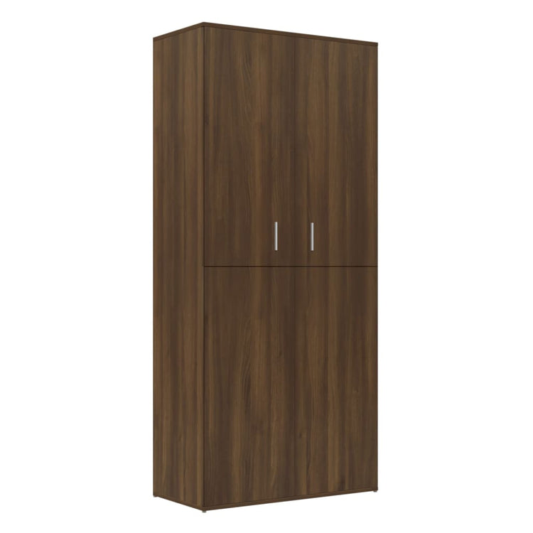 Armoire à chaussures Vidaxl 80x39x178 cm Couleur de chêne brun coupé en bois coupé