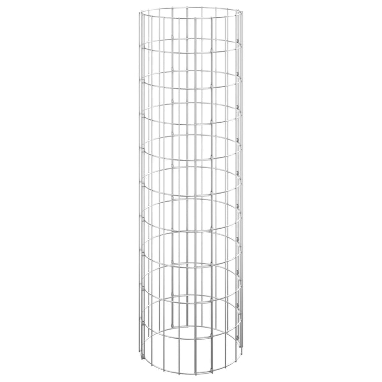 Vidaxl Gabion Pole ronde Ø30x100 cm en acier galvanisé