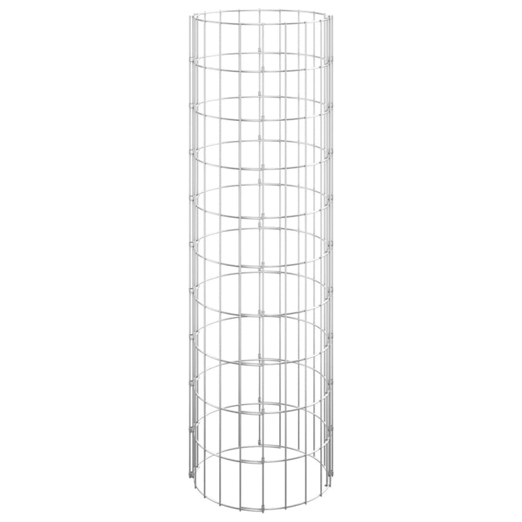 Vidaxl Gabion Pole ronde Ø30x100 cm en acier galvanisé