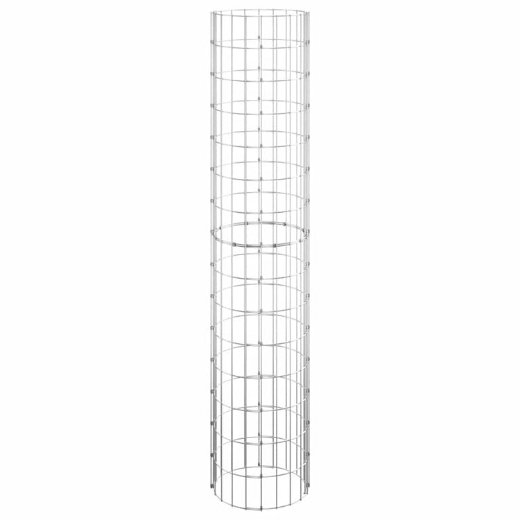 Vidaxl Gabion Pole ronde Ø30x150 cm en acier galvanisé