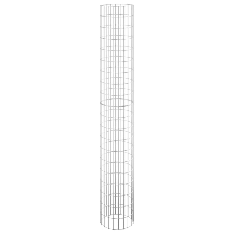 Vidaxl Gabion Pole ronde Ø30x200 cm en acier galvanisé