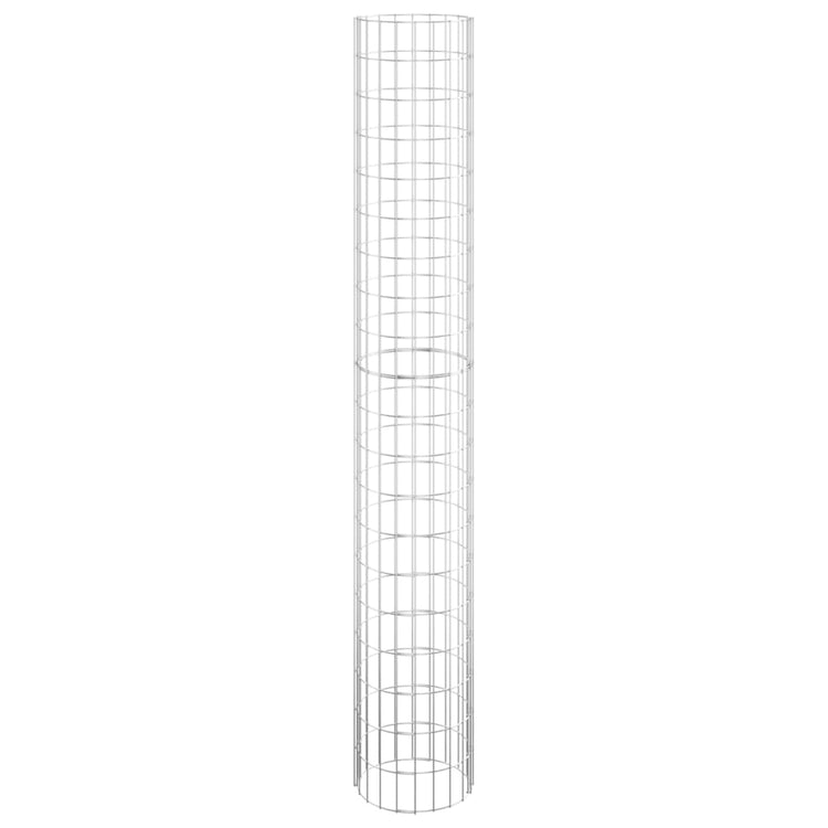 Vidaxl Gabion Pole ronde Ø30x200 cm en acier galvanisé