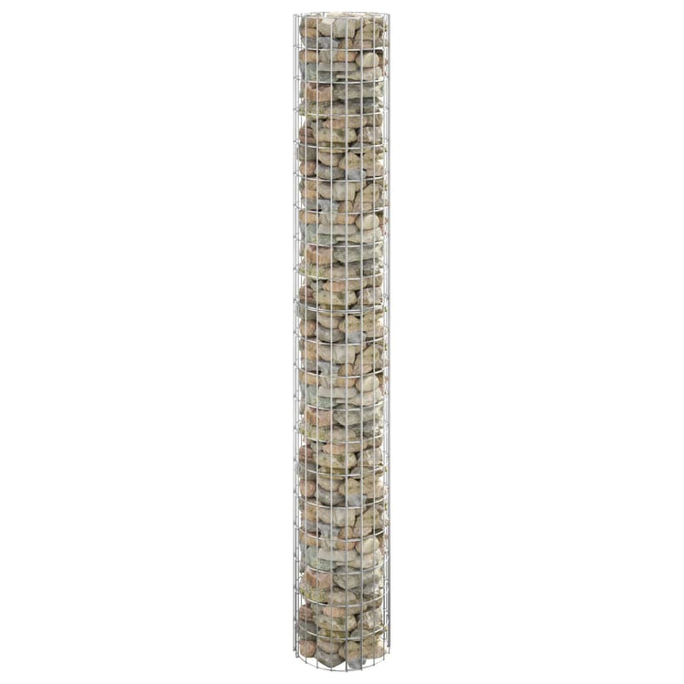 Vidaxl Gabion Pole ronde Ø30x200 cm en acier galvanisé