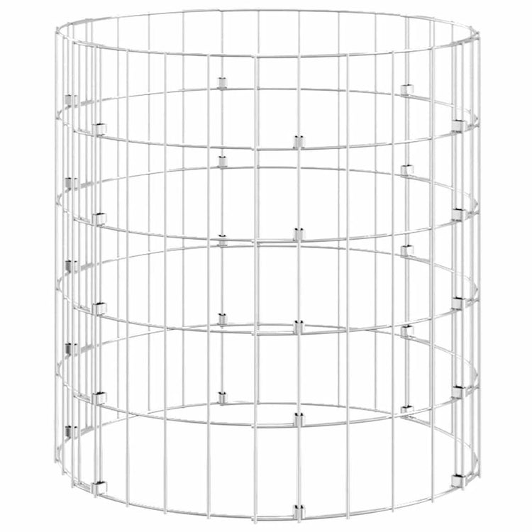Vidaxl Gabion Pole ronde Ø50x50 cm en acier galvanisé