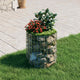 Vidaxl Gabion Pole ronde Ø50x50 cm en acier galvanisé