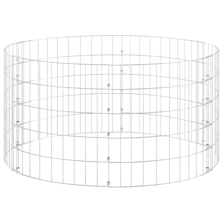 Poteau de gabion Vidaxx rond ø100x50 cm acier galvanisé