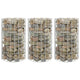 Vidaxl Gabion Planters 3 ST Round Rouled Ø30x50 cm Steel