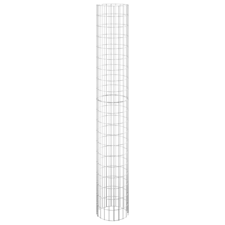 Vidaxl Gabion Planteurs 3 ST Round Rouled Ø30x200 cm Steel