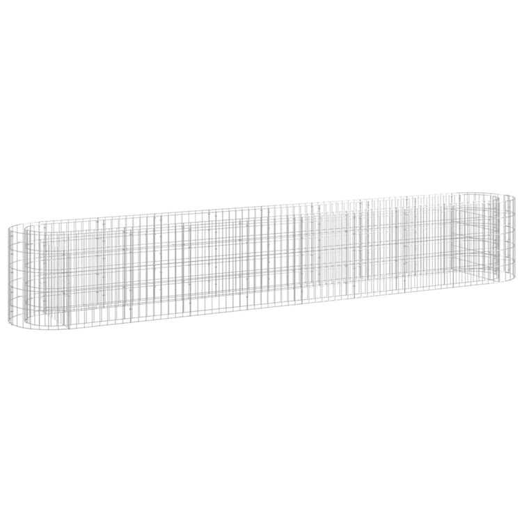Vidaxl Gabion Planter insenté 330x50x50 cm fer galvanisé