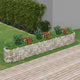 Vidaxl Gabion Planter insenté 400x50x50 cm fer galvanisé