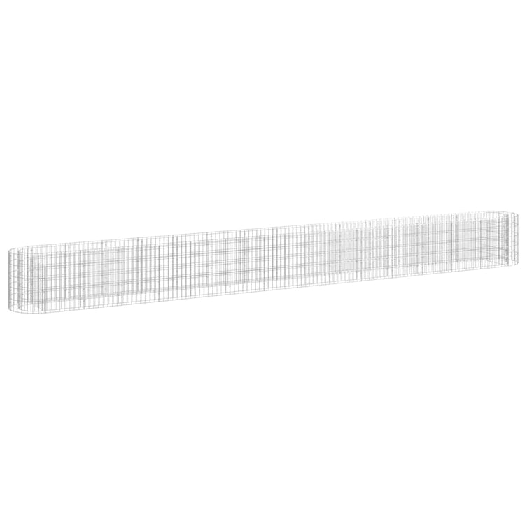 Vidaxl Gabion Planter surélevé 540x50x50 cm de fer galvanisé