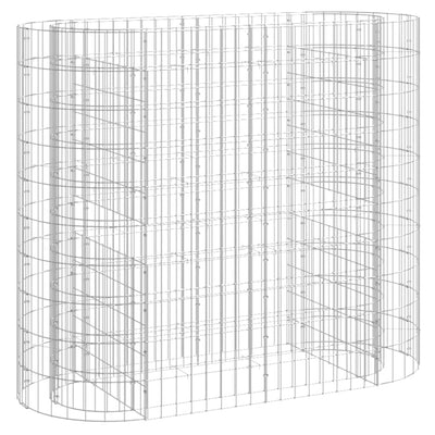 Vidaxl Gabion Planter surélevé 120x50x100 cm de fer galvanisé