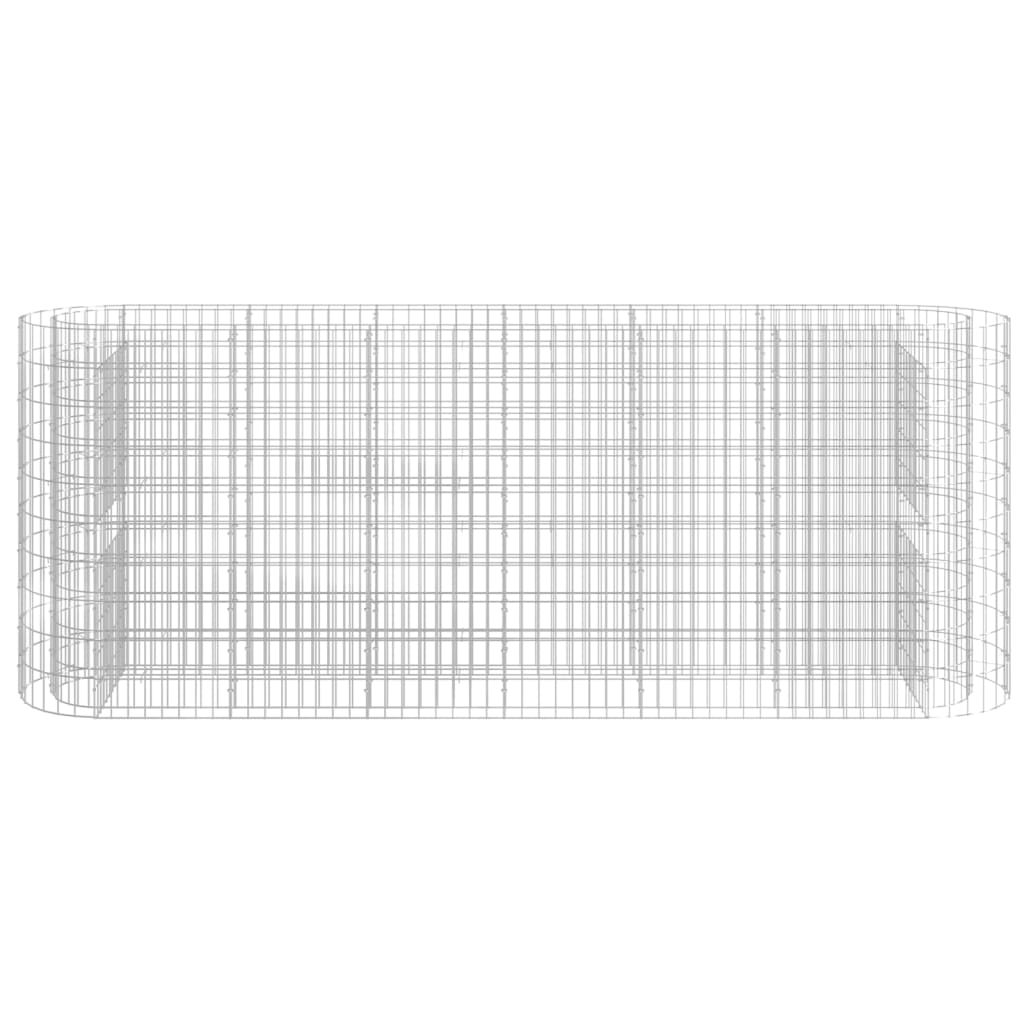 Vidaxl Gabion Planter a augmenté le fer galvanisé 260x50x100 cm