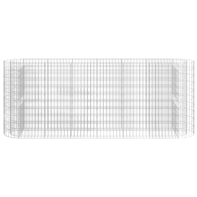 Vidaxl Gabion Planter a augmenté le fer galvanisé 260x50x100 cm