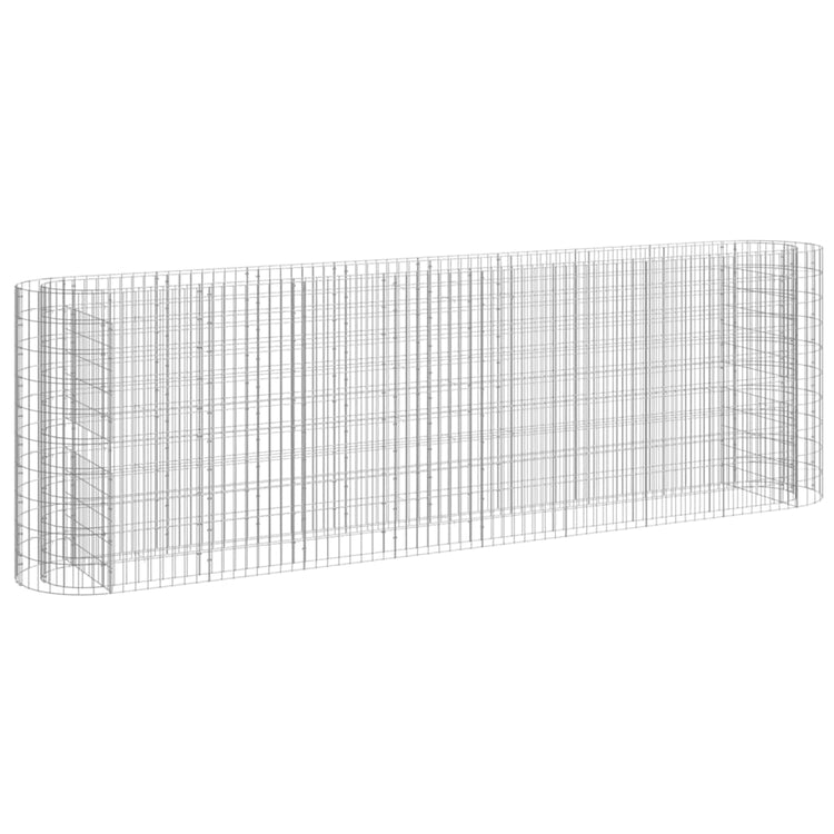 Vidaxl Gabion Planter surélevé 330x50x100 cm fer galvanisé