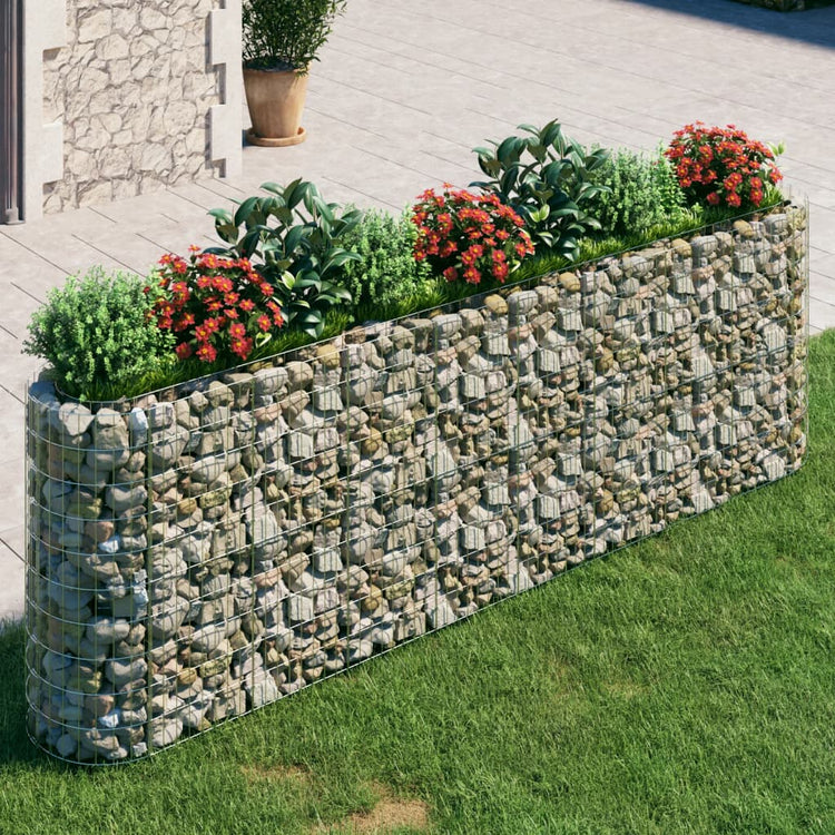 Vidaxl Gabion Planter surélevé 330x50x100 cm fer galvanisé