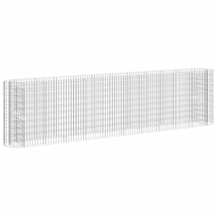 Vidaxl Gabion Planter surélevé 400x50x100 cm fer galvanisé