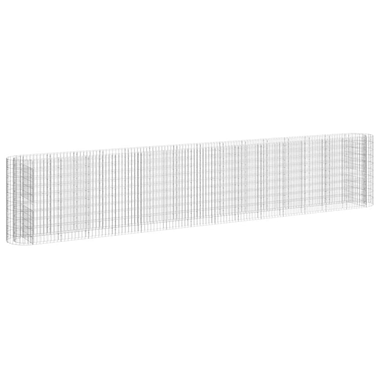 Vidaxl Gabion Planter a augmenté le fer galvanisé 540x50x100 cm