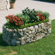 Vidaxl Gabion Planter surélevé 200x100x50 cm fer galvanisé