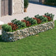 Vidaxl Gabion Planter insenté 400x100x50 cm fer galvanisé