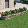 Vidaxl Gabion Planter surélevé 500x100x50 cm de fer galvanisé