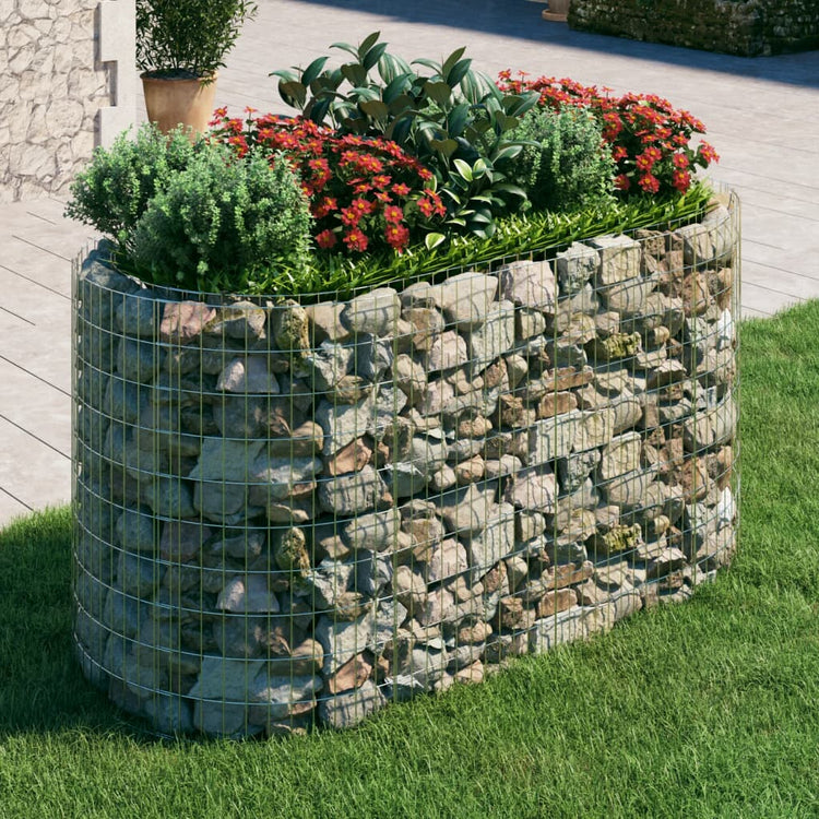 Vidaxl Gabion Planter a augmenté le fer galvanisé de 200x100x100 cm