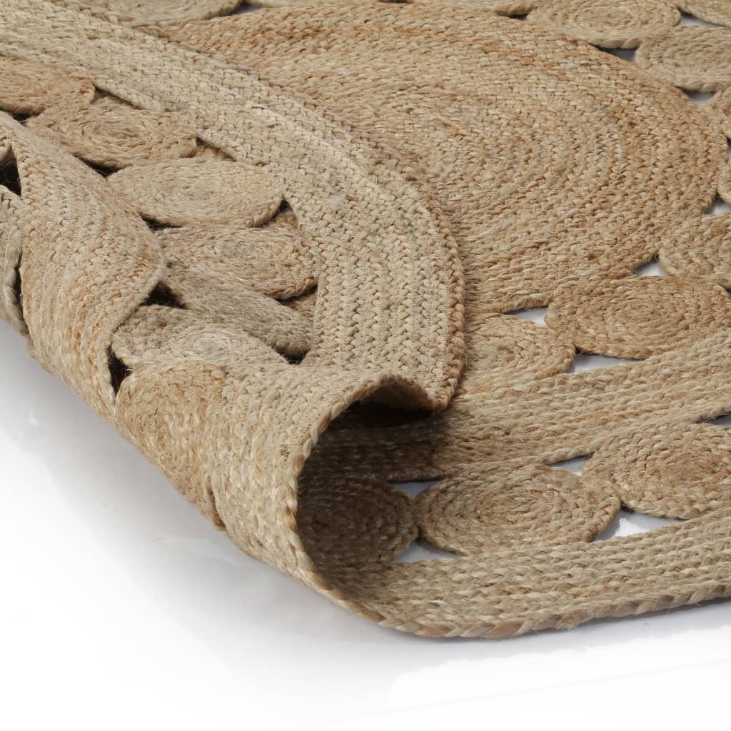 Tapis vidaxl avec conception d'environ 180 cm de jute tressée