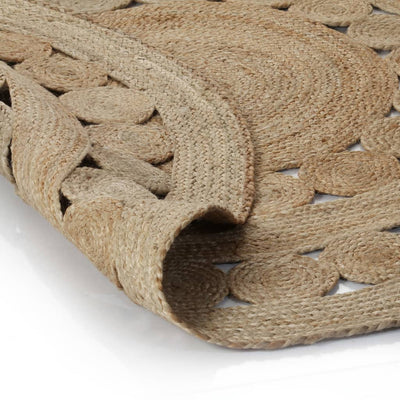 Tapis vidaxl avec conception d'environ 180 cm de jute tressée