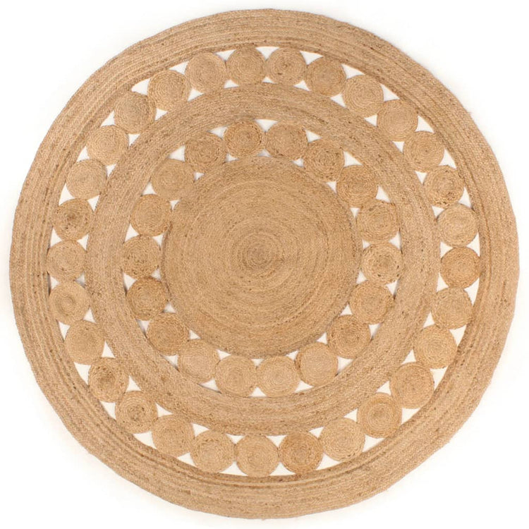 Tapis vidaxl avec conception d'environ 210 cm de jute tressée