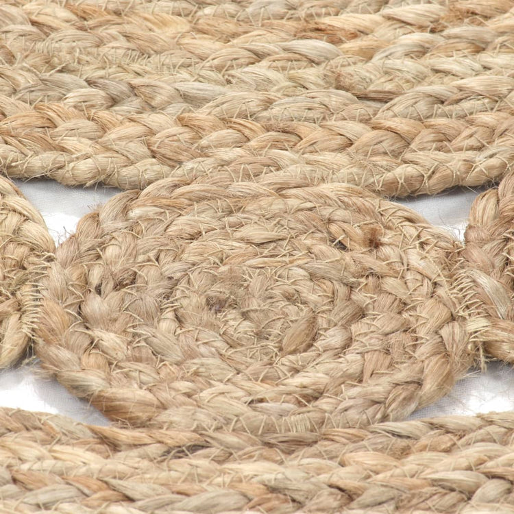 Tapis vidaxl avec conception d'environ 210 cm de jute tressée