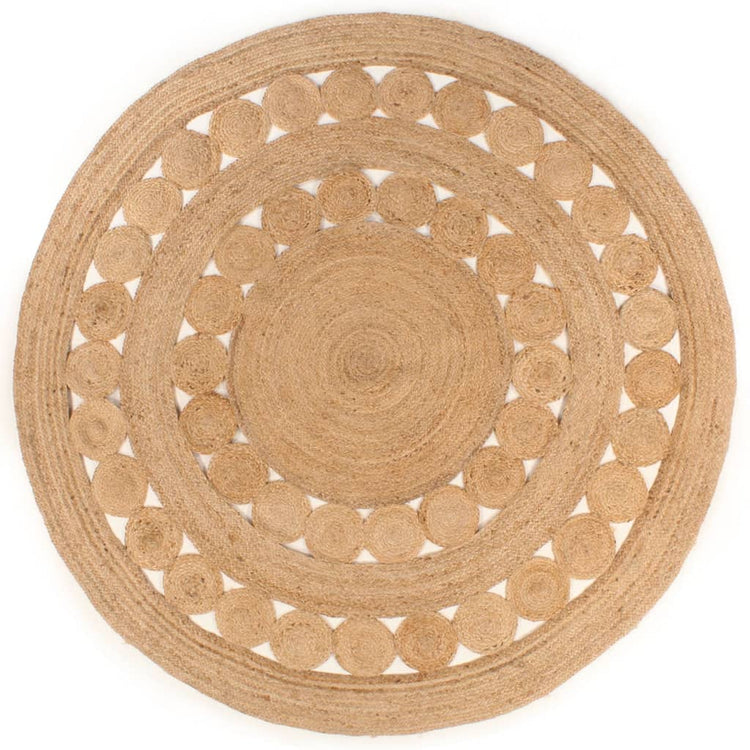 Tapis vidaxl avec conception d'environ 240 cm de jute tressée