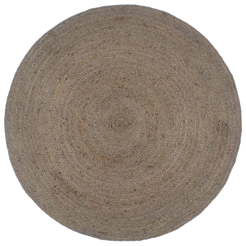 Vidaxl tapis fait à la main autour de 210 cm de jute de jute