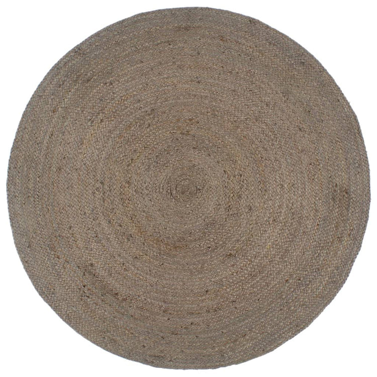 Vidaxl tapis fait à la main autour de 210 cm de jute de jute