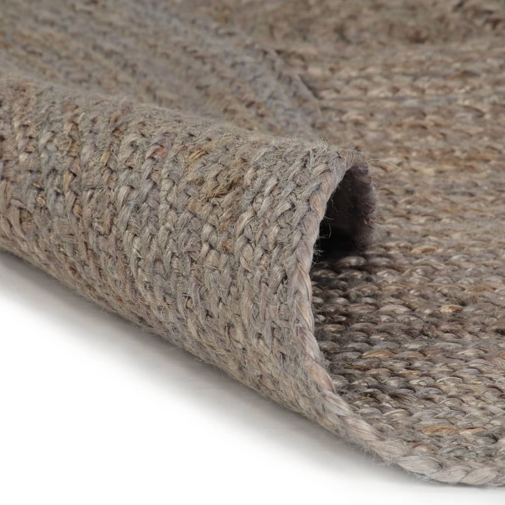Vidaxl tapis fait à la main autour de 210 cm de jute de jute