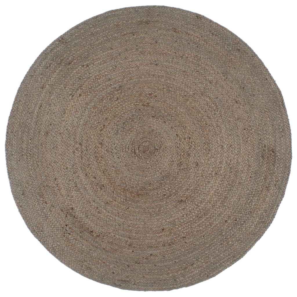 Vidaxl tapis fait à la main autour de 240 cm de jute de jute