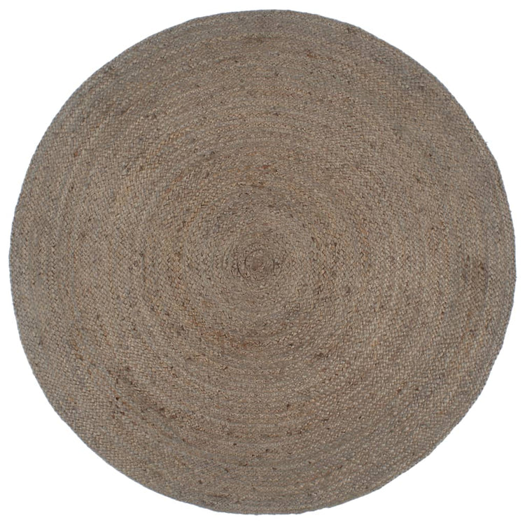Vidaxl tapis fait à la main autour de 240 cm de jute de jute