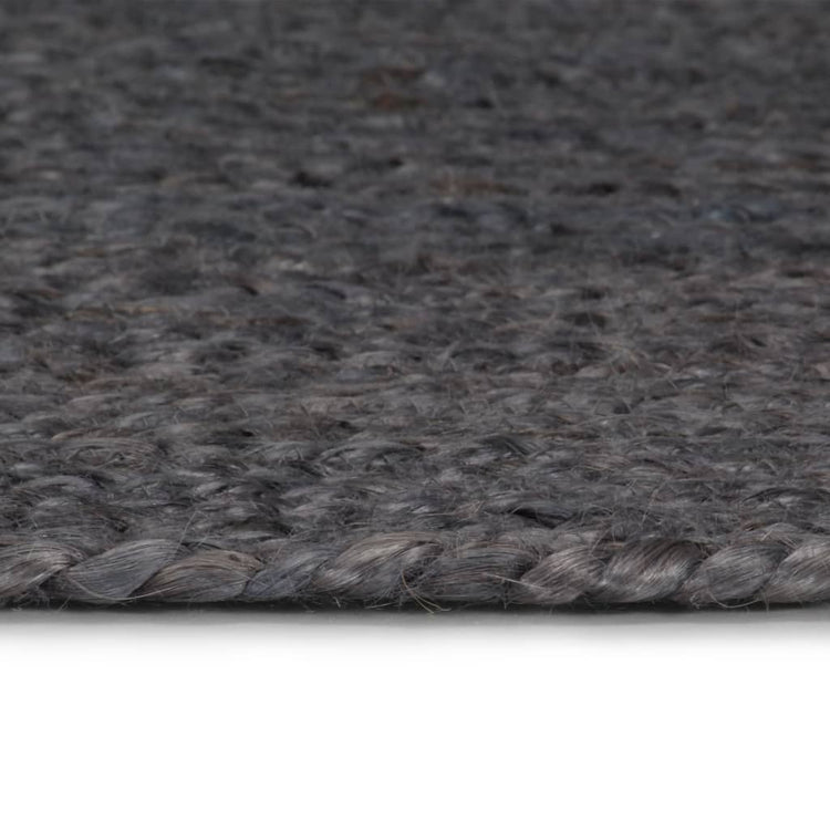 Viaxl tapis fait à la main autour de 180 cm de jute gris foncé