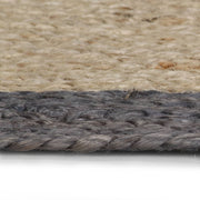 Viaxl tapis fait à la main avec une bordure gris foncé 240 cm jute - afbeelding 3