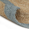 Viaxl tapis fait à la main avec une bordure verte olive 180 cm jute