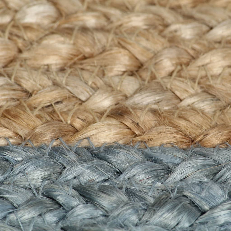 Vidaxl tapis fait à la main avec une bordure verte olive 210 cm jute
