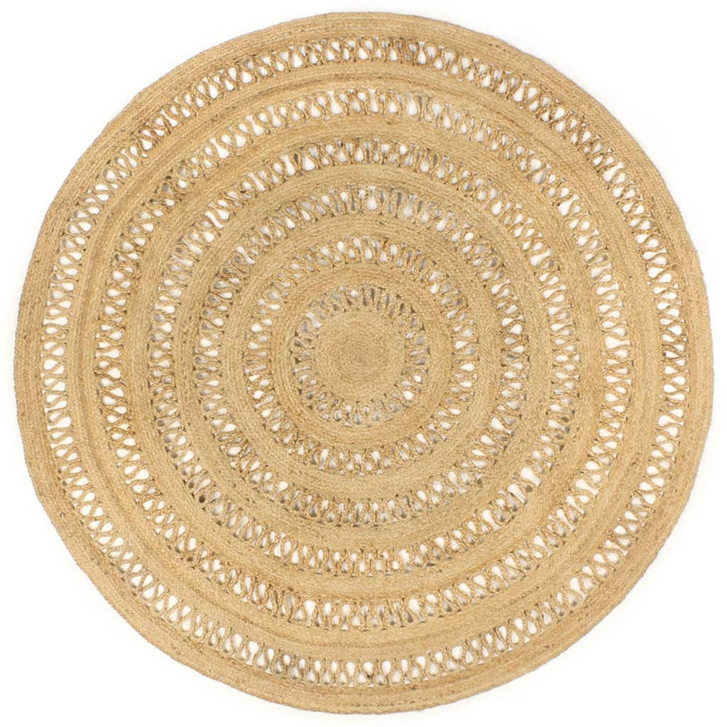 Vidaxl tapis à la main 180 cm Jute tressée