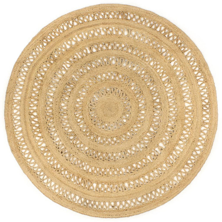 Vidaxl tapis à la main 180 cm Jute tressée