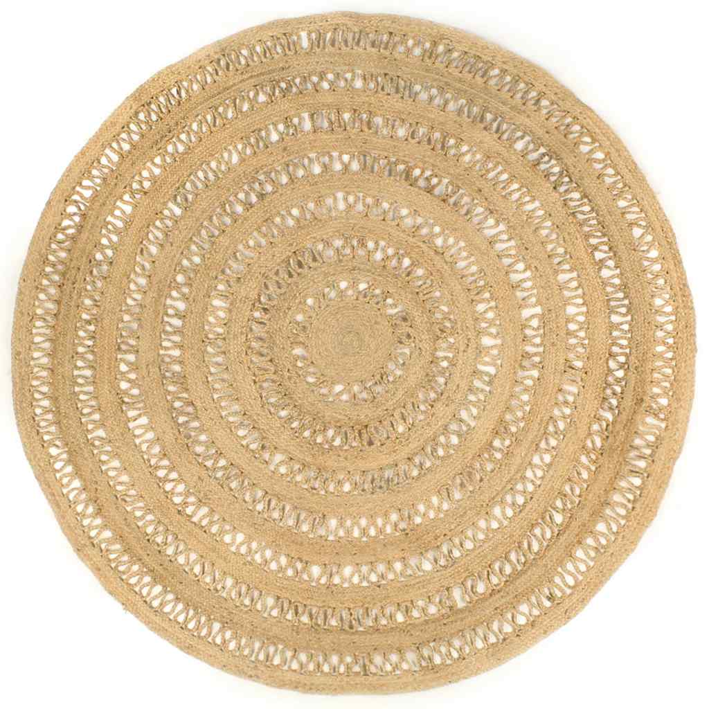 Vidaxl tapis à la main 210 cm Jute tressée