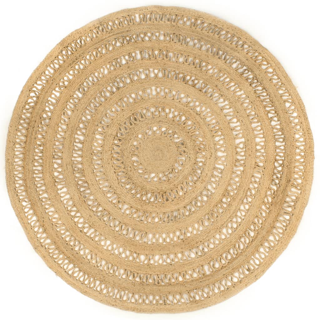 Vidaxl tapis à la main 240 cm Jute tressée