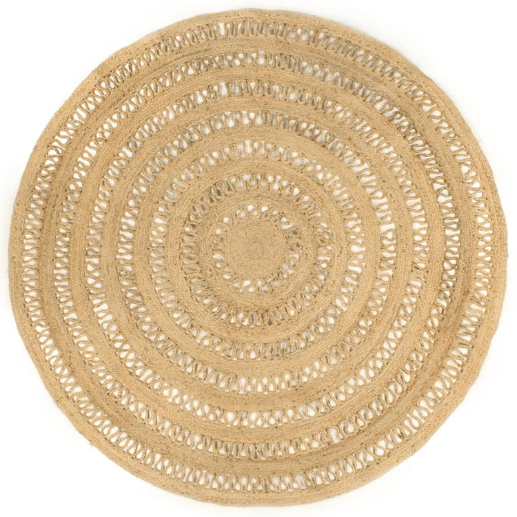 Vidaxl tapis à la main 240 cm Jute tressée