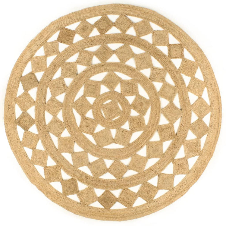 Vidaxl tapis à la main 210 cm Jute tressée