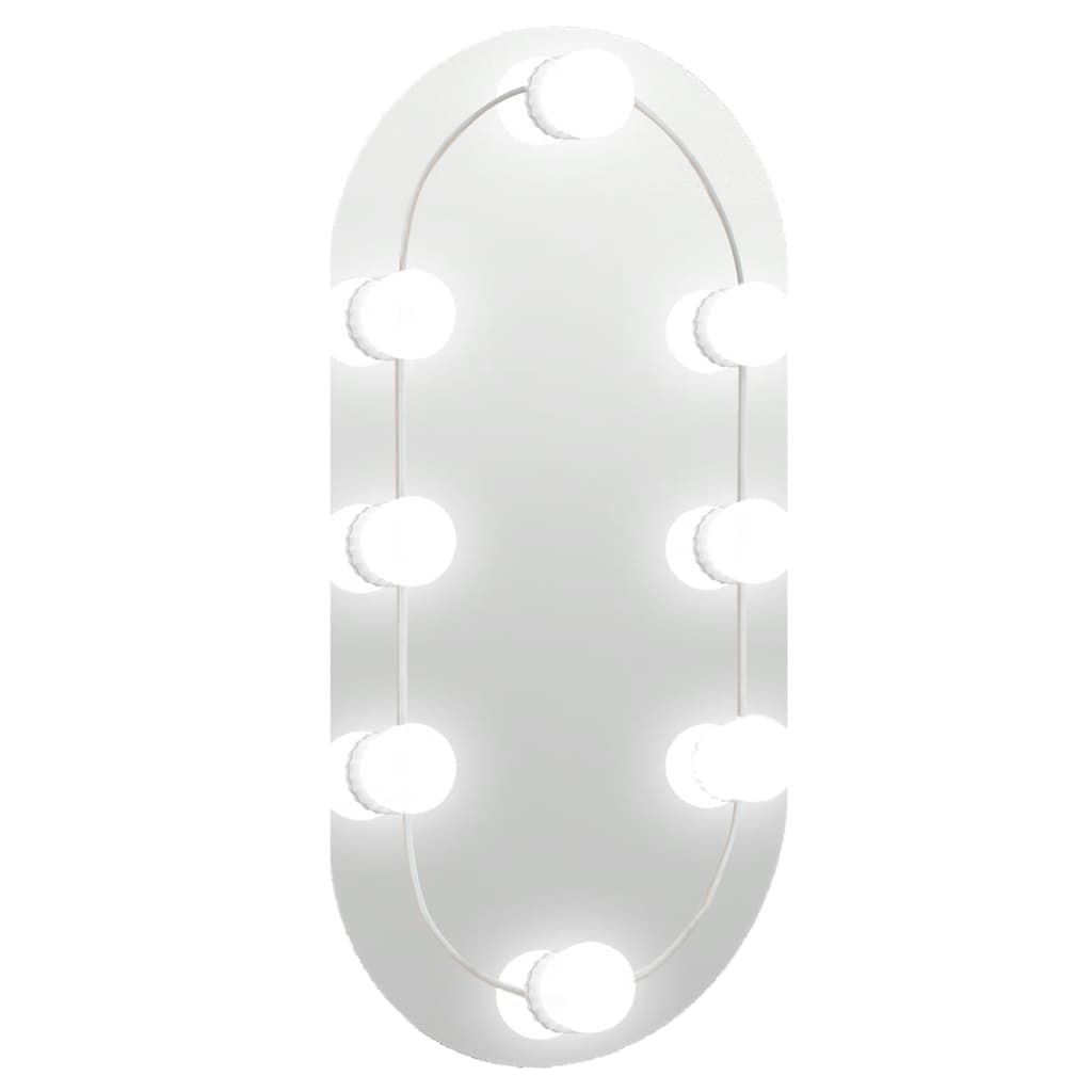 Miroir Vidaxl avec éclairage LED 40x20 cm ovale
