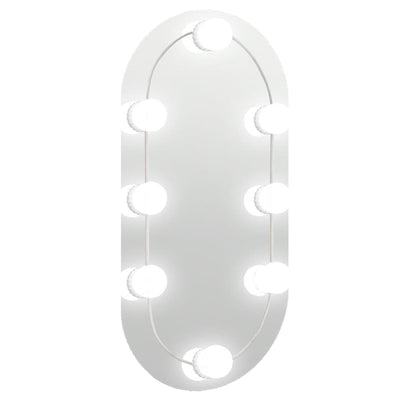 Miroir Vidaxl avec éclairage LED 40x20 cm ovale