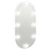 Miroir Vidaxl avec éclairage LED Verre de 80x40 cm